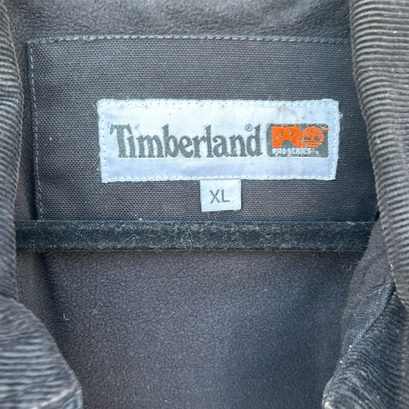 TIMBERLAND PRO SERIES MEN’S BLACK DENIM LINED JACKET-XL - Picture 2 of 9